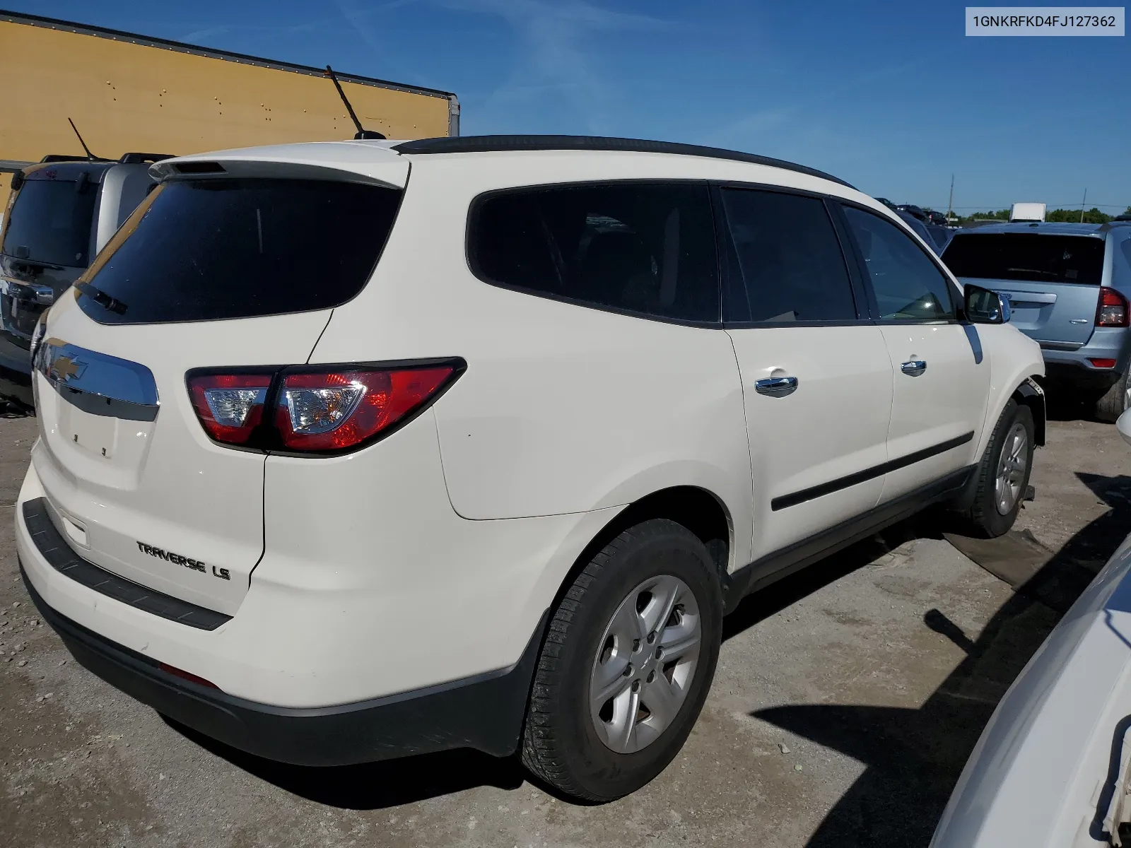 2015 Chevrolet Traverse Ls VIN: 1GNKRFKD4FJ127362 Lot: 56303824