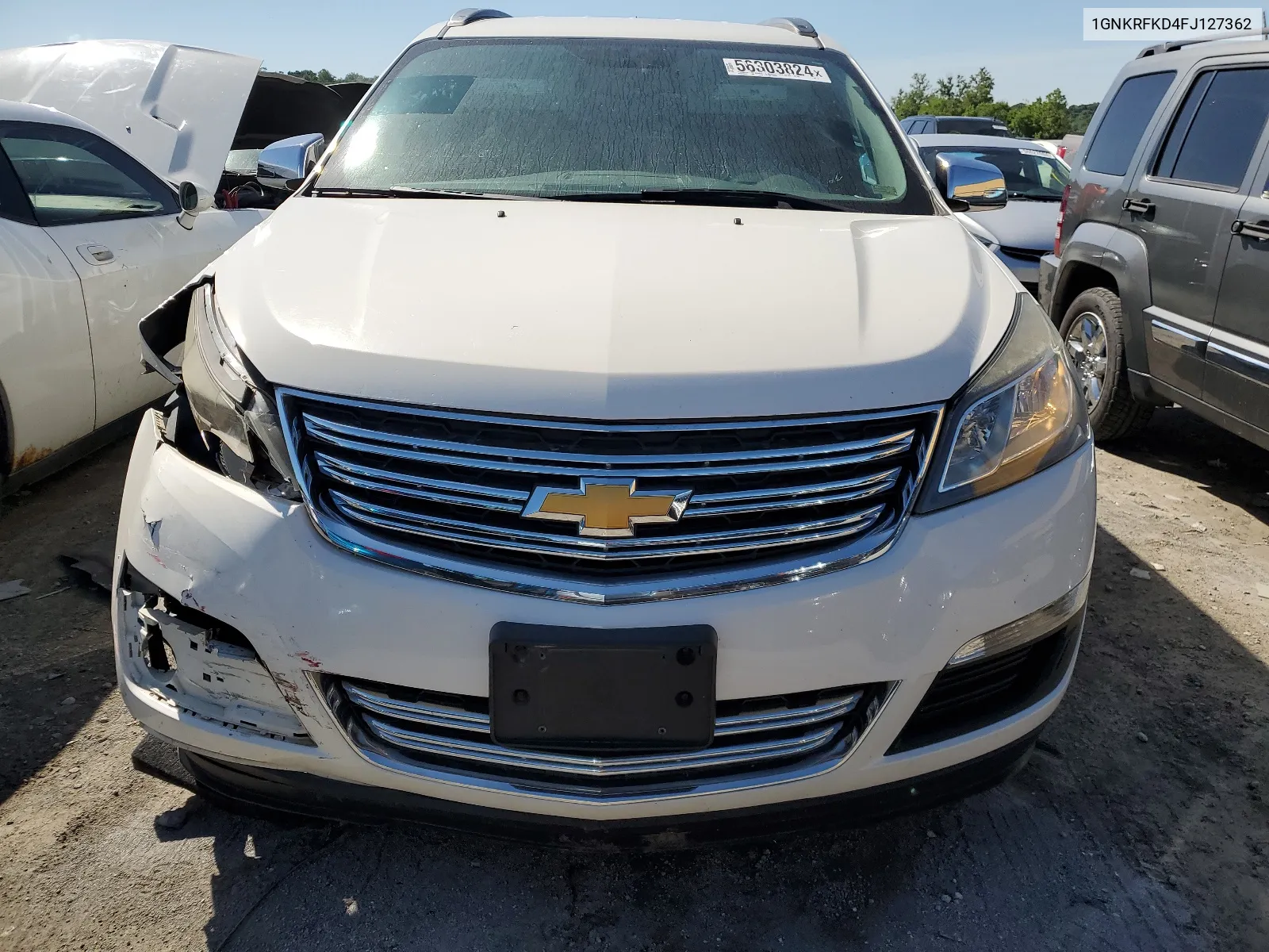 2015 Chevrolet Traverse Ls VIN: 1GNKRFKD4FJ127362 Lot: 56303824