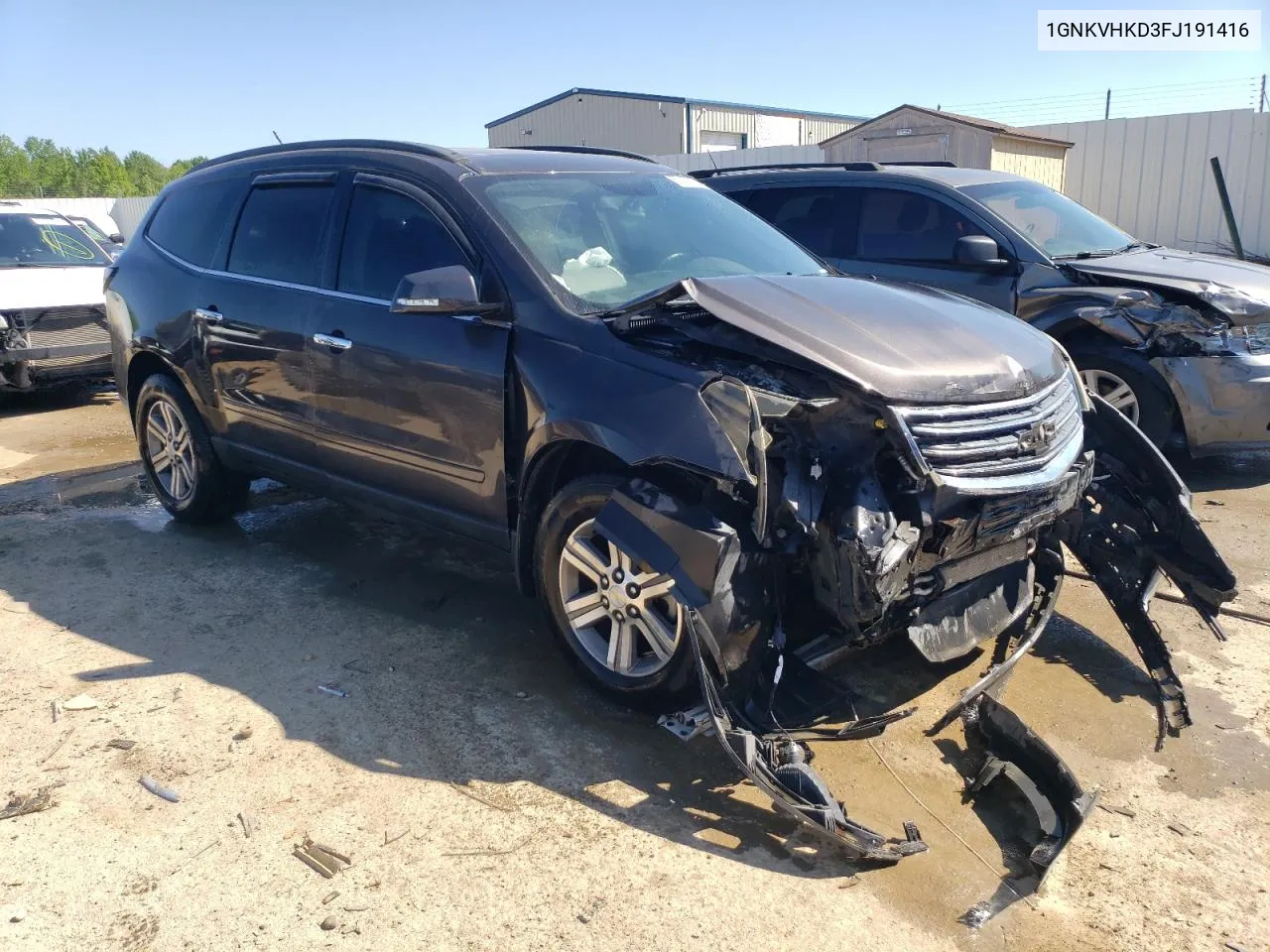 1GNKVHKD3FJ191416 2015 Chevrolet Traverse Lt