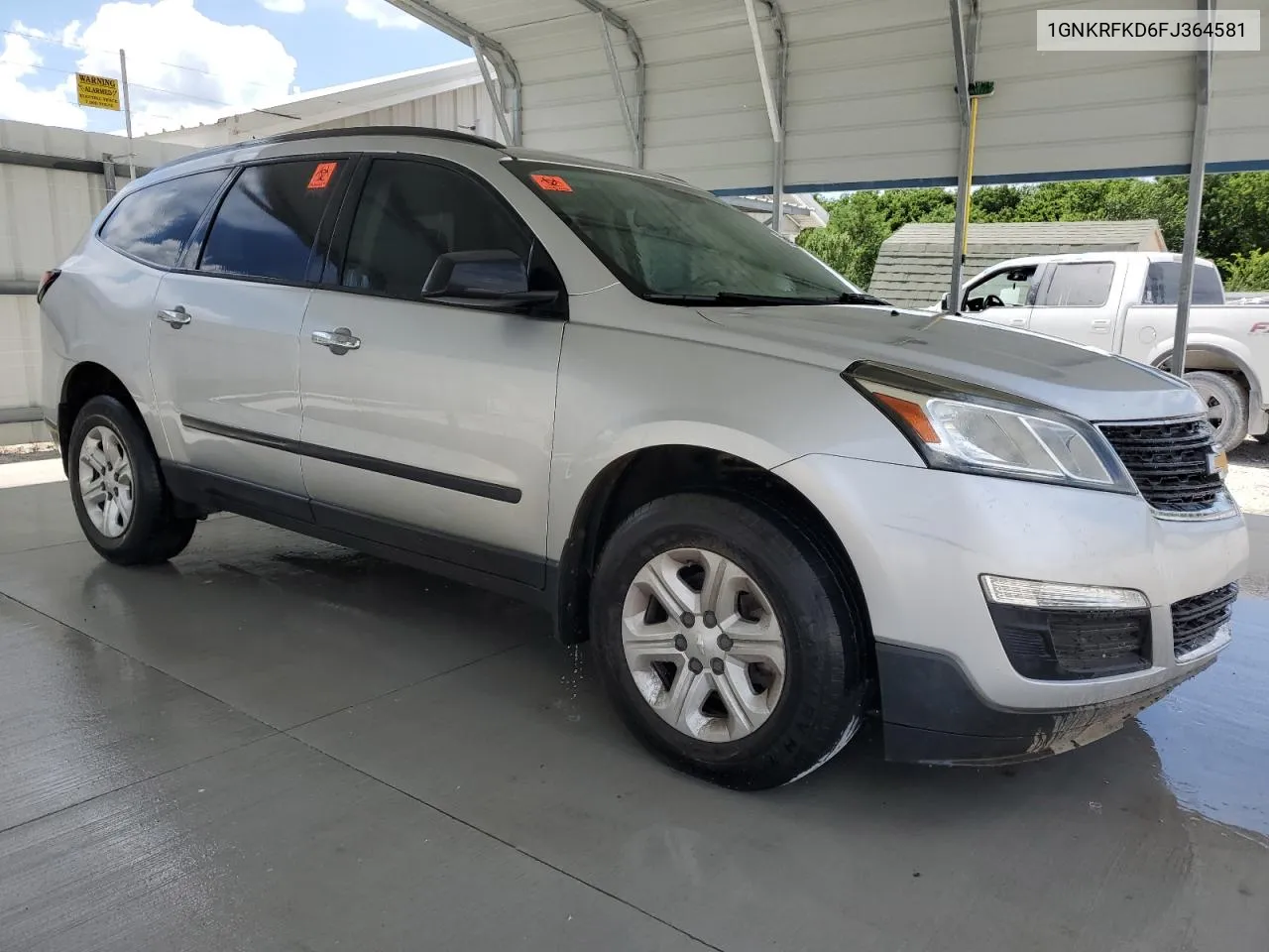 2015 Chevrolet Traverse Ls VIN: 1GNKRFKD6FJ364581 Lot: 60274394