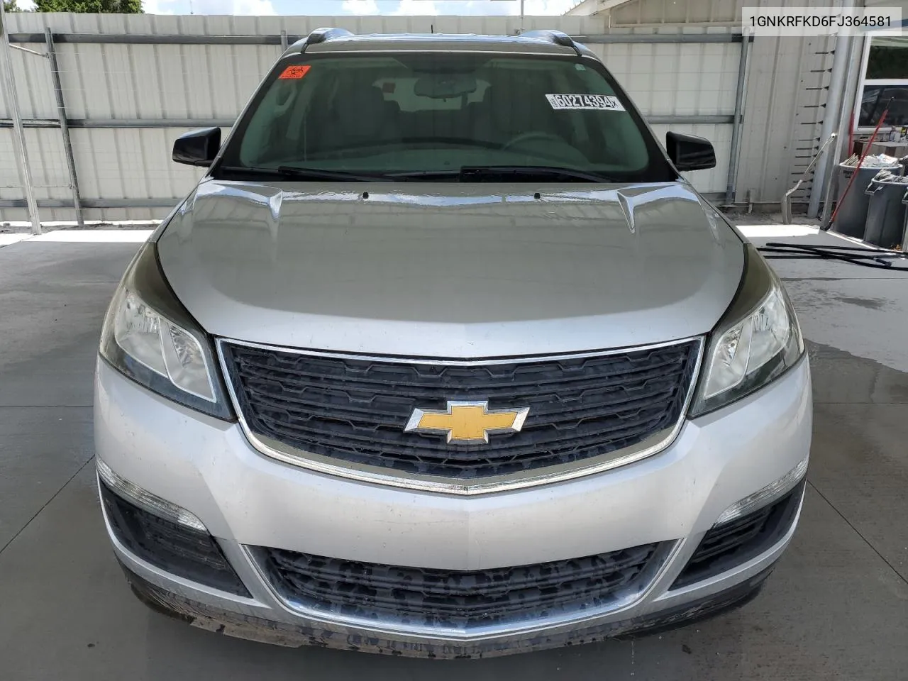 2015 Chevrolet Traverse Ls VIN: 1GNKRFKD6FJ364581 Lot: 60274394