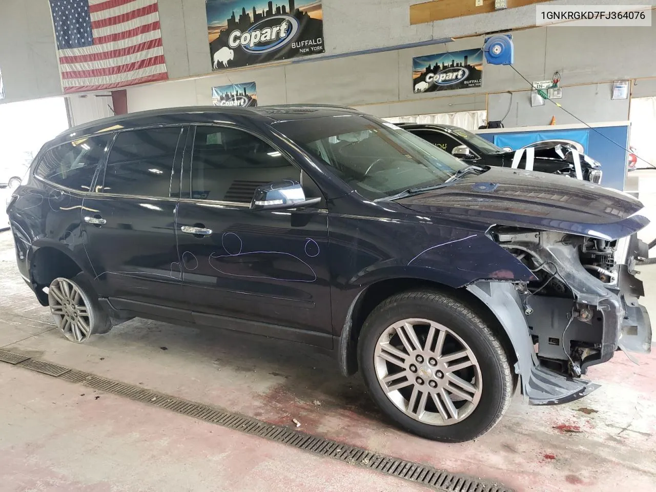 1GNKRGKD7FJ364076 2015 Chevrolet Traverse Lt