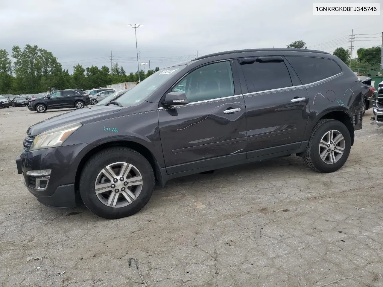 1GNKRGKD8FJ345746 2015 Chevrolet Traverse Lt