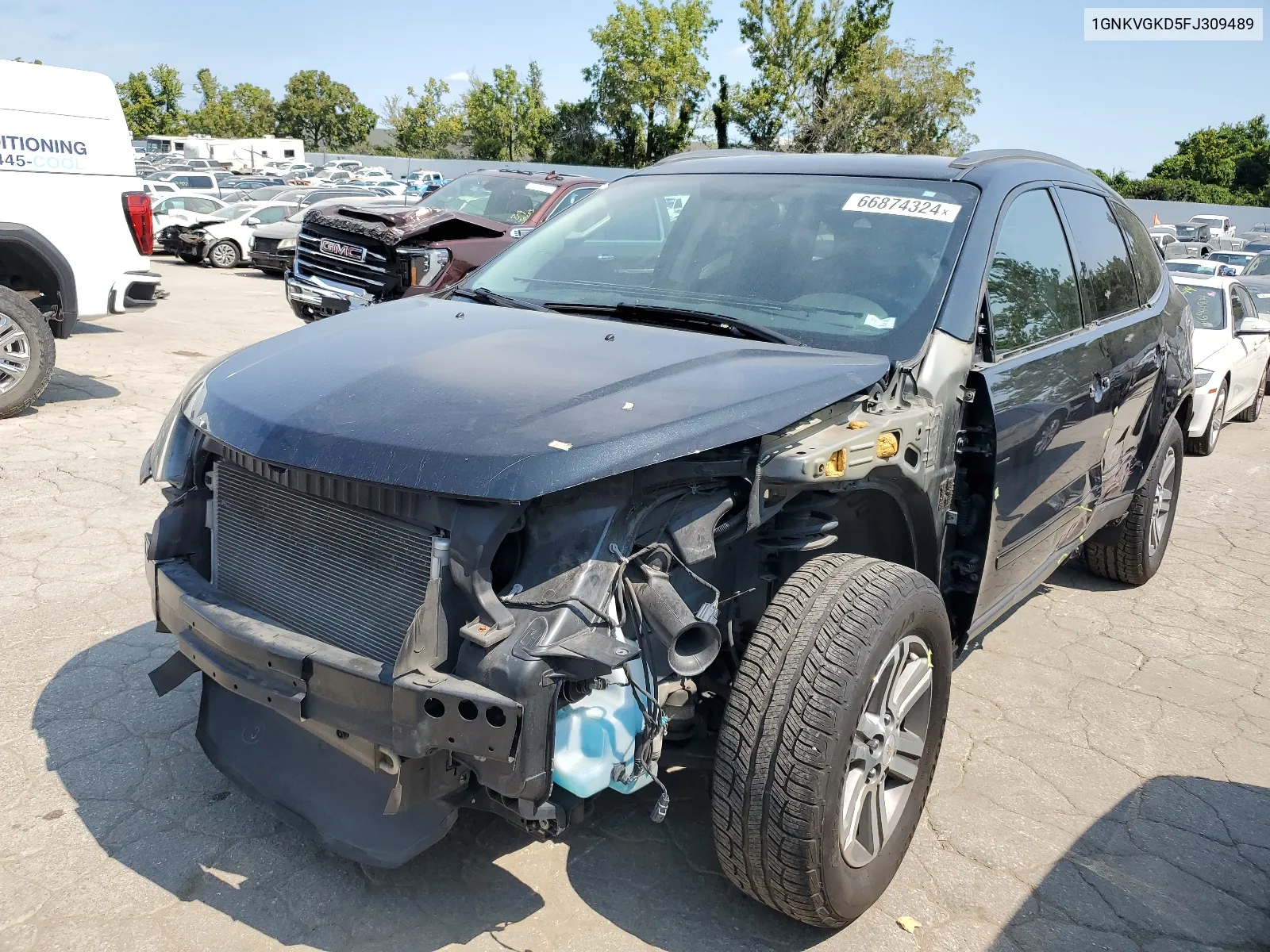 2015 Chevrolet Traverse Lt VIN: 1GNKVGKD5FJ309489 Lot: 66874324