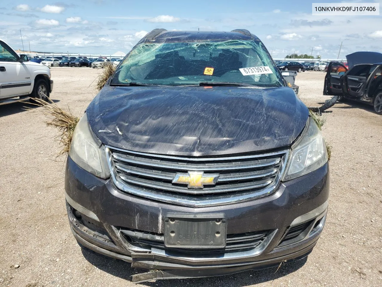 1GNKVHKD9FJ107406 2015 Chevrolet Traverse Lt