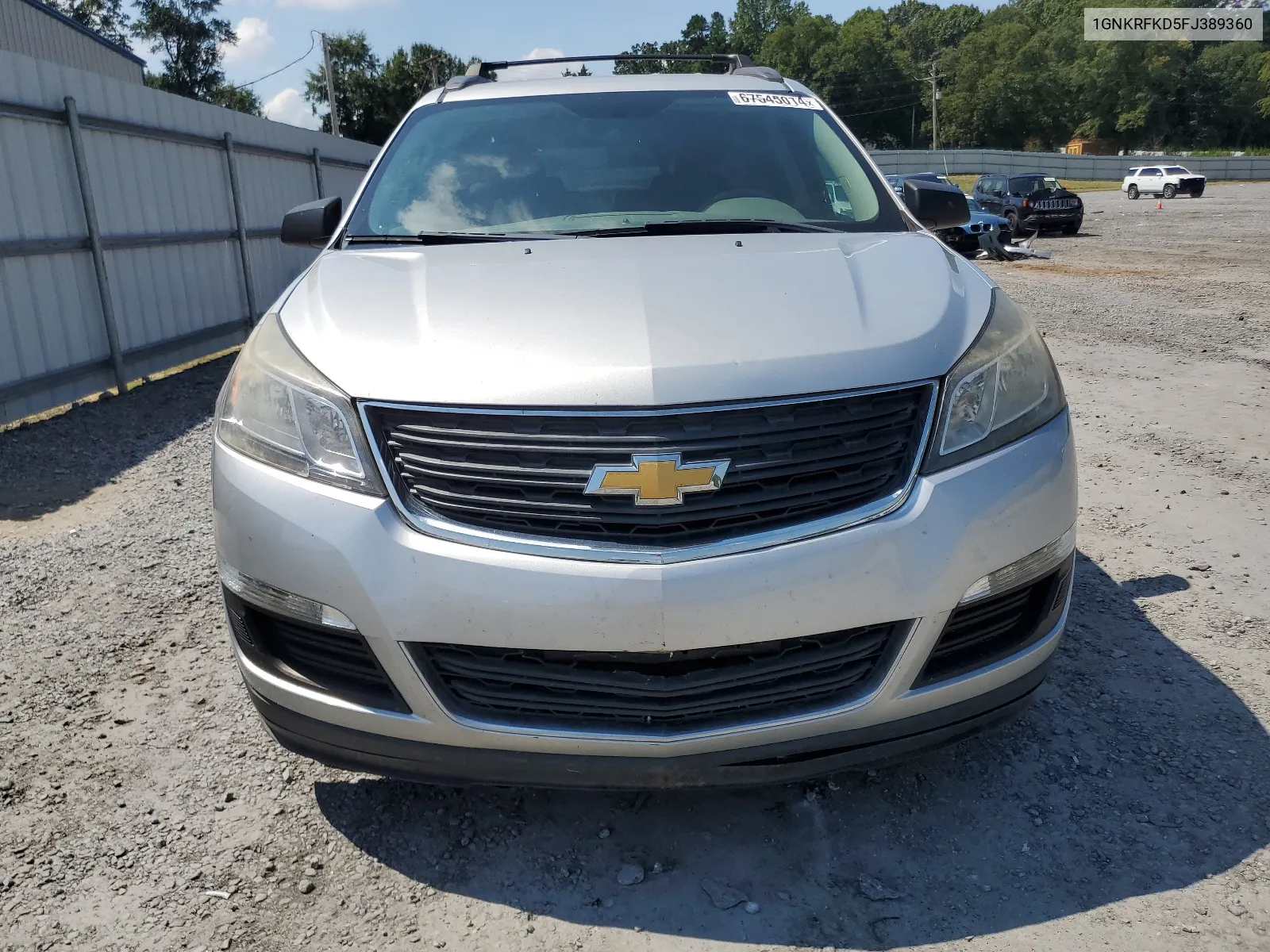 2015 Chevrolet Traverse Ls VIN: 1GNKRFKD5FJ389360 Lot: 67545014