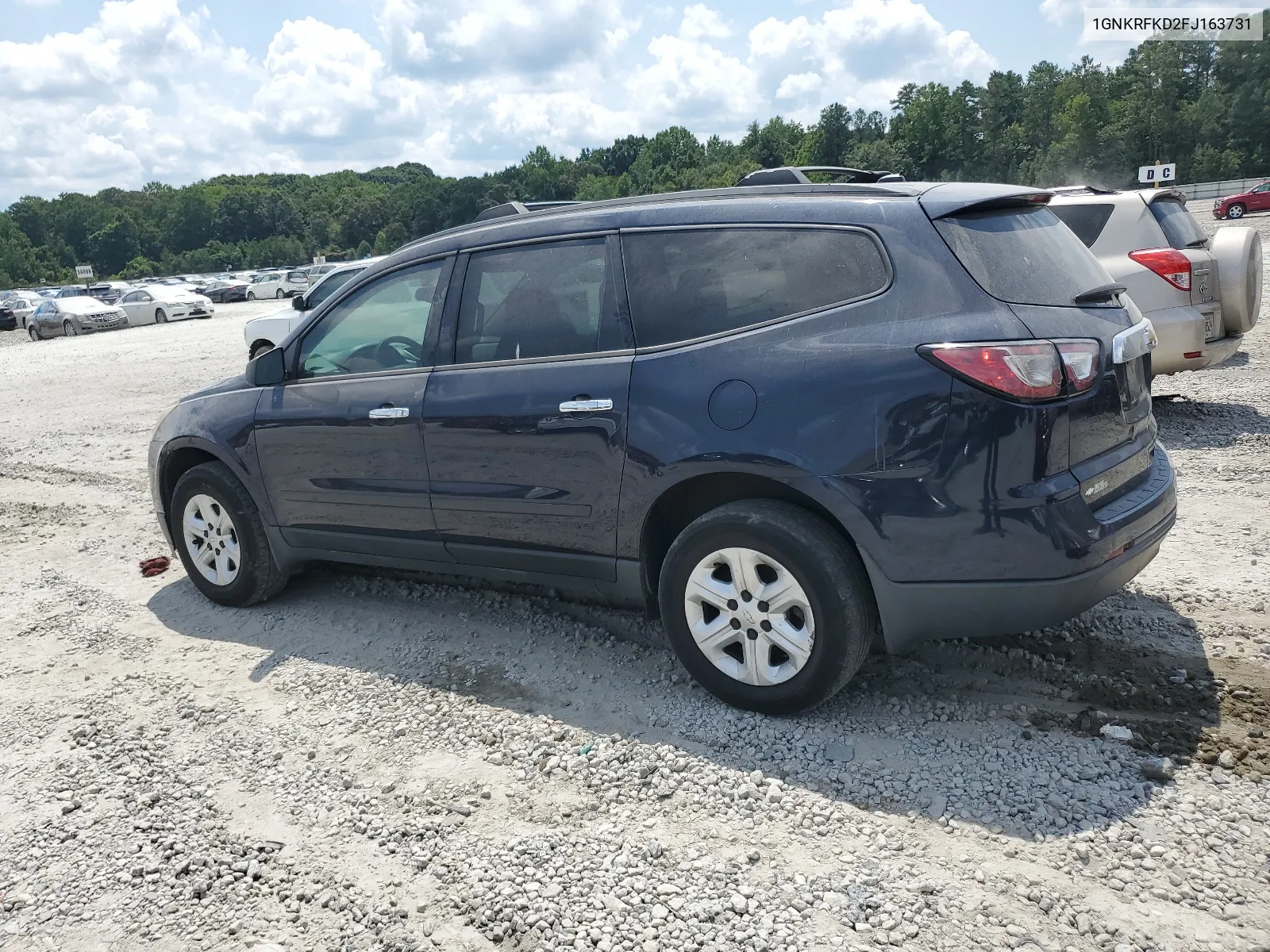 2015 Chevrolet Traverse Ls VIN: 1GNKRFKD2FJ163731 Lot: 67632544