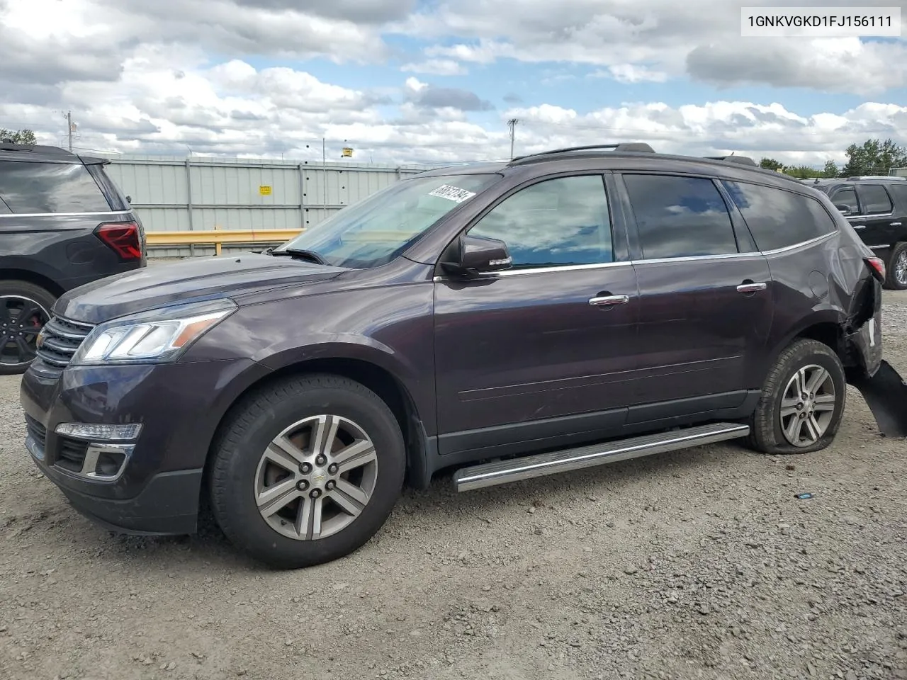 2015 Chevrolet Traverse Lt VIN: 1GNKVGKD1FJ156111 Lot: 68612194