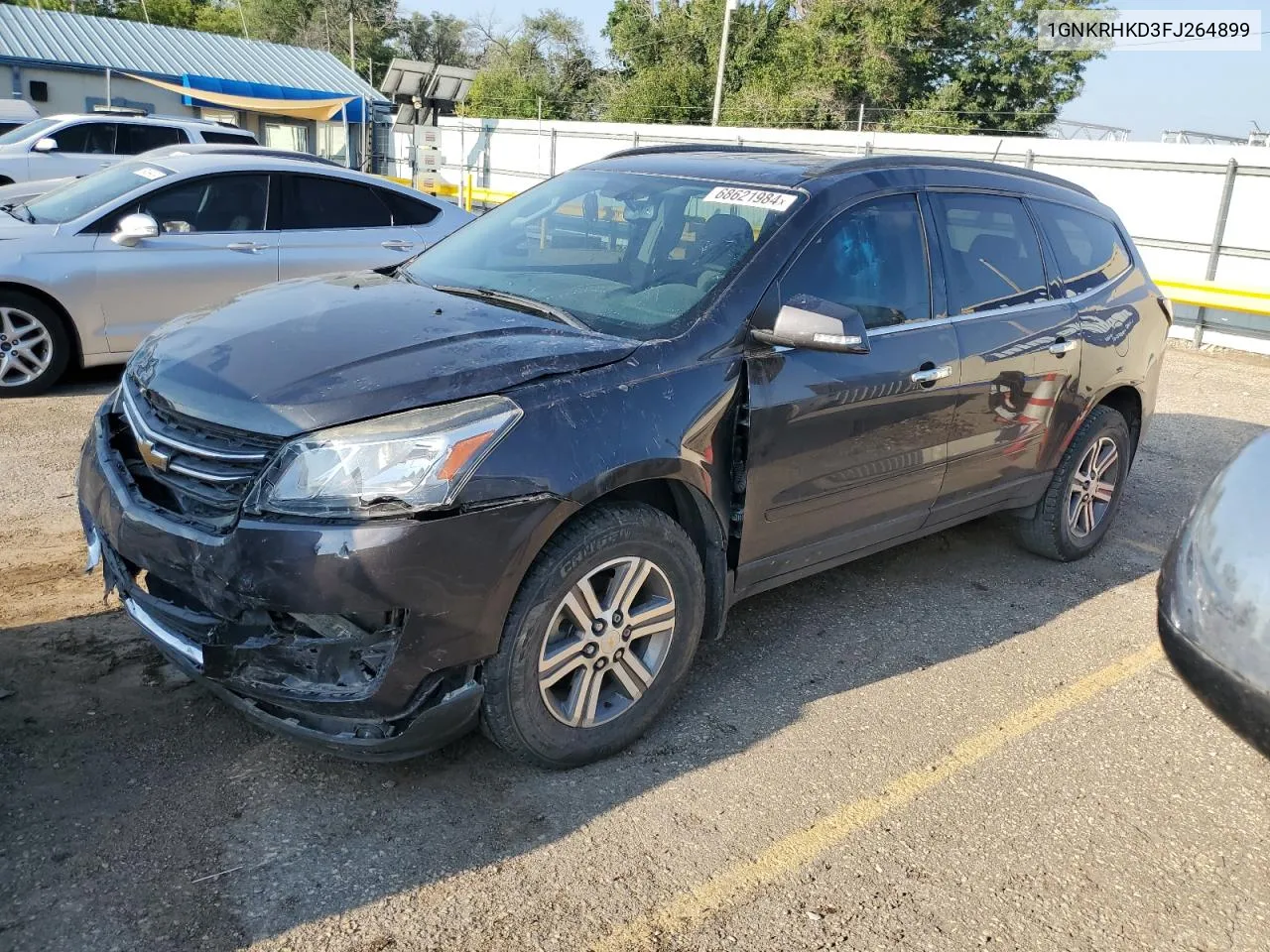 2015 Chevrolet Traverse Lt VIN: 1GNKRHKD3FJ264899 Lot: 68621984