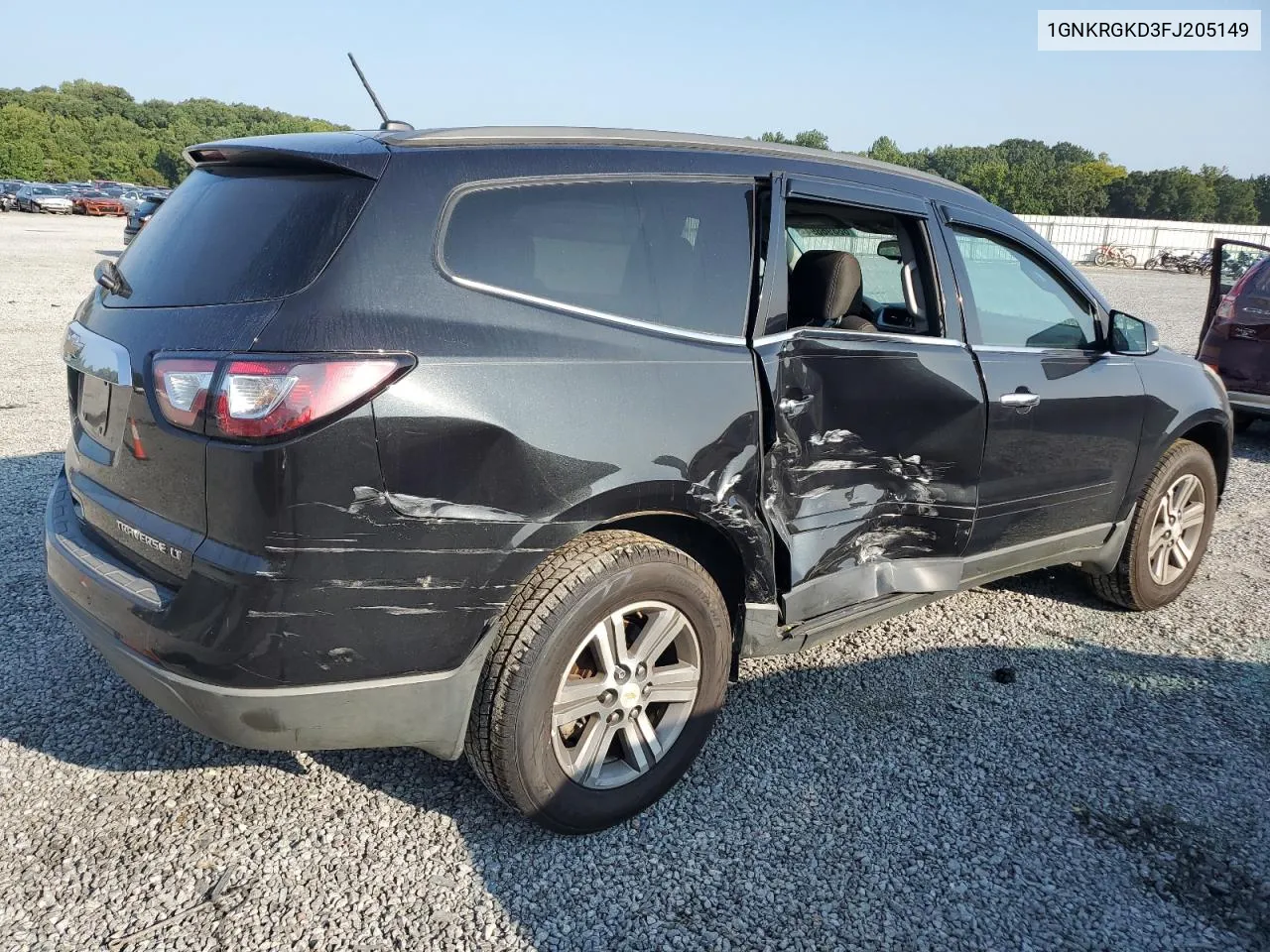 2015 Chevrolet Traverse Lt VIN: 1GNKRGKD3FJ205149 Lot: 68896894