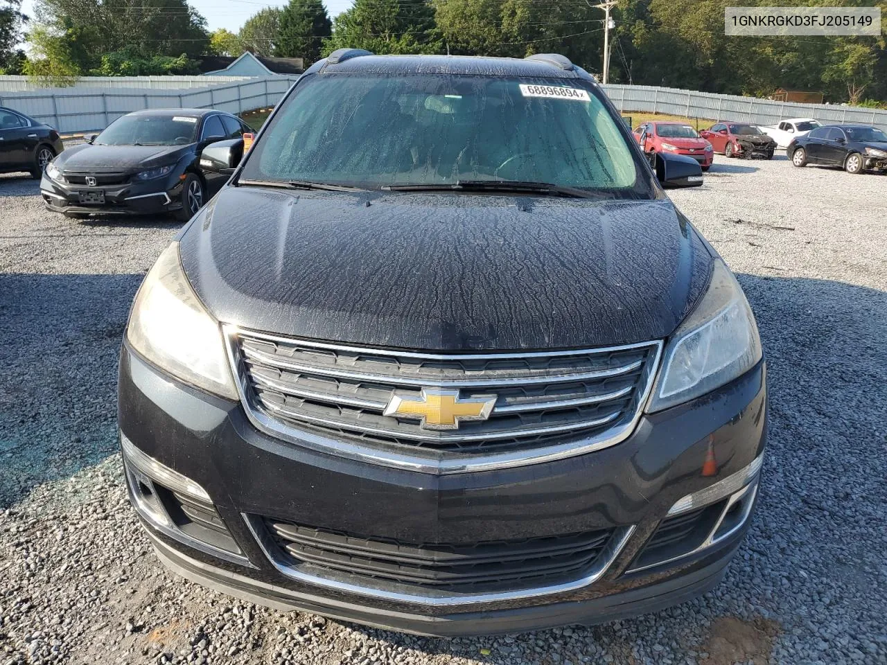 2015 Chevrolet Traverse Lt VIN: 1GNKRGKD3FJ205149 Lot: 68896894