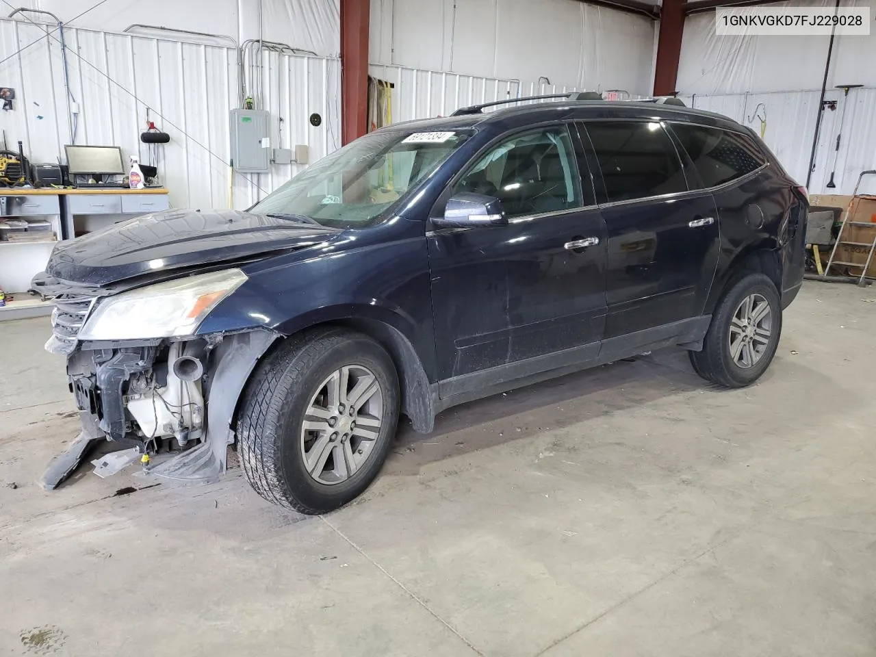 2015 Chevrolet Traverse Lt VIN: 1GNKVGKD7FJ229028 Lot: 69121334