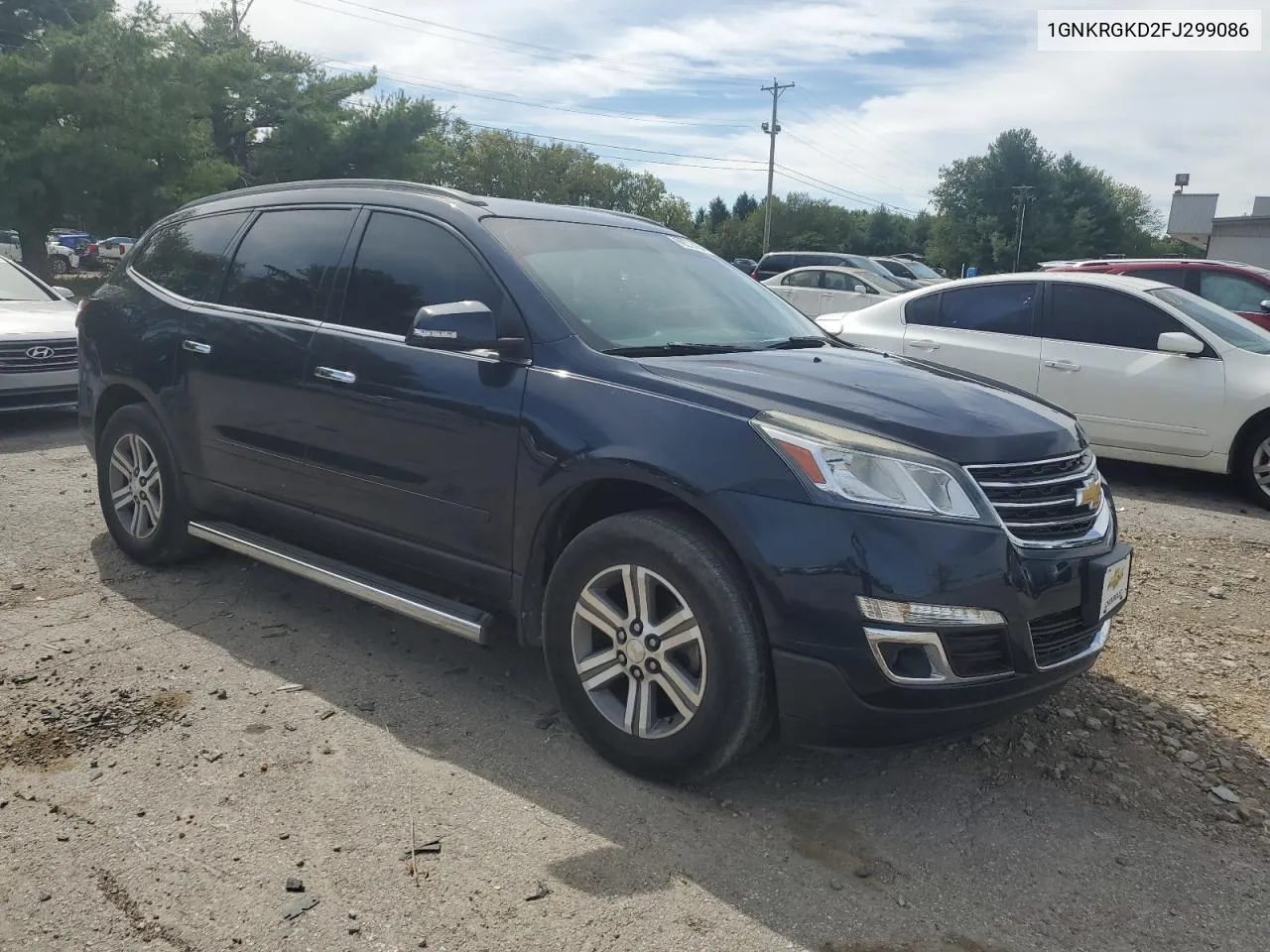 2015 Chevrolet Traverse Lt VIN: 1GNKRGKD2FJ299086 Lot: 69572454