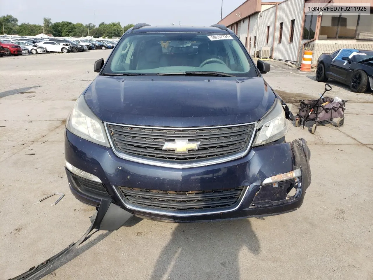 2015 Chevrolet Traverse Ls VIN: 1GNKVFED7FJ211926 Lot: 69667734