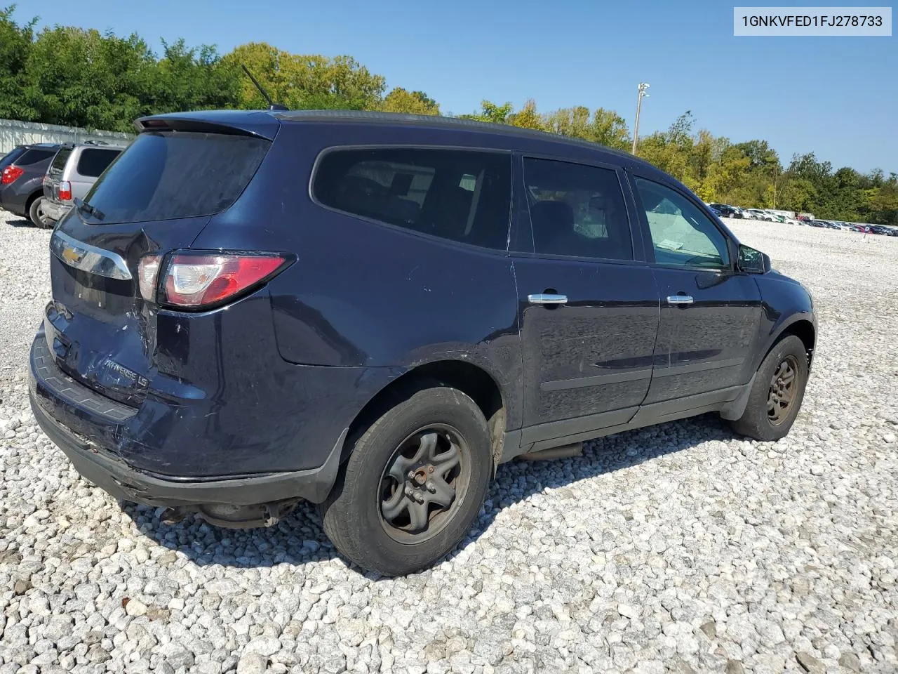 2015 Chevrolet Traverse Ls VIN: 1GNKVFED1FJ278733 Lot: 69851514