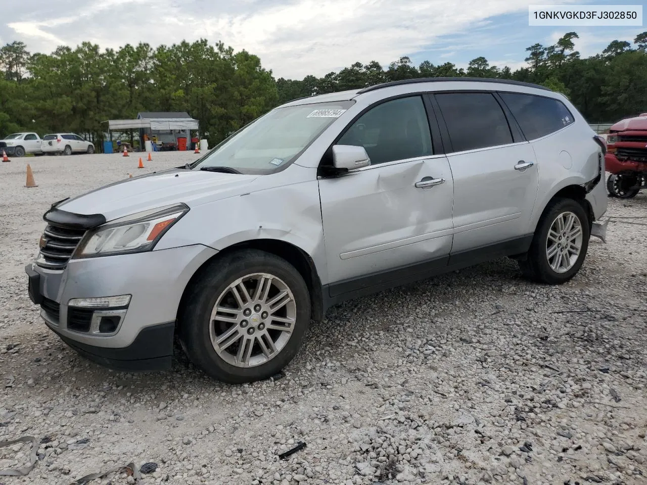 1GNKVGKD3FJ302850 2015 Chevrolet Traverse Lt