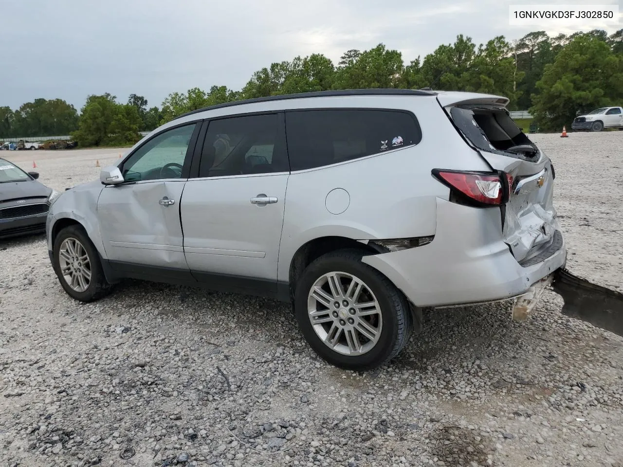 2015 Chevrolet Traverse Lt VIN: 1GNKVGKD3FJ302850 Lot: 69985794