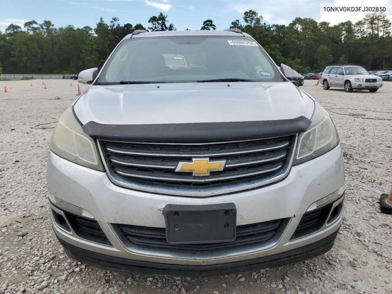 1GNKVGKD3FJ302850 2015 Chevrolet Traverse Lt