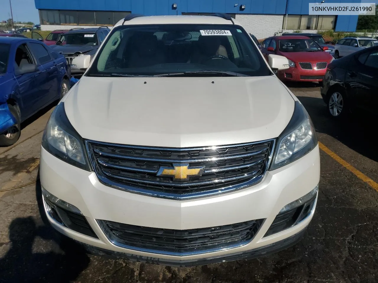 2015 Chevrolet Traverse Lt VIN: 1GNKVHKD2FJ261990 Lot: 70593804