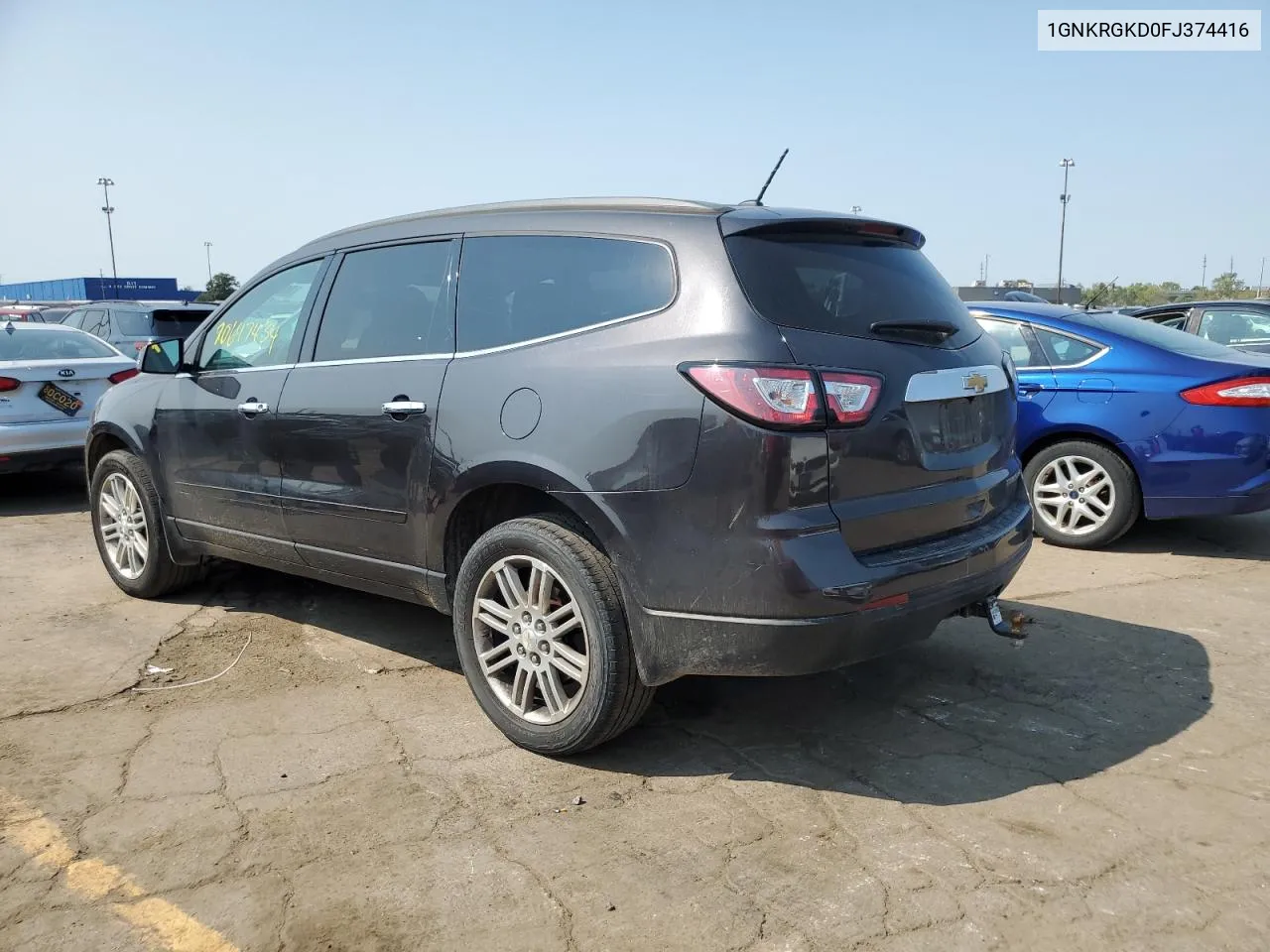 2015 Chevrolet Traverse Lt VIN: 1GNKRGKD0FJ374416 Lot: 70647434