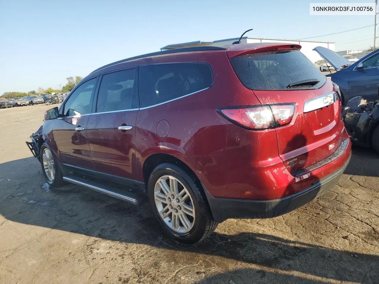 2015 Chevrolet Traverse Lt VIN: 1GNKRGKD3FJ100756 Lot: 71772324