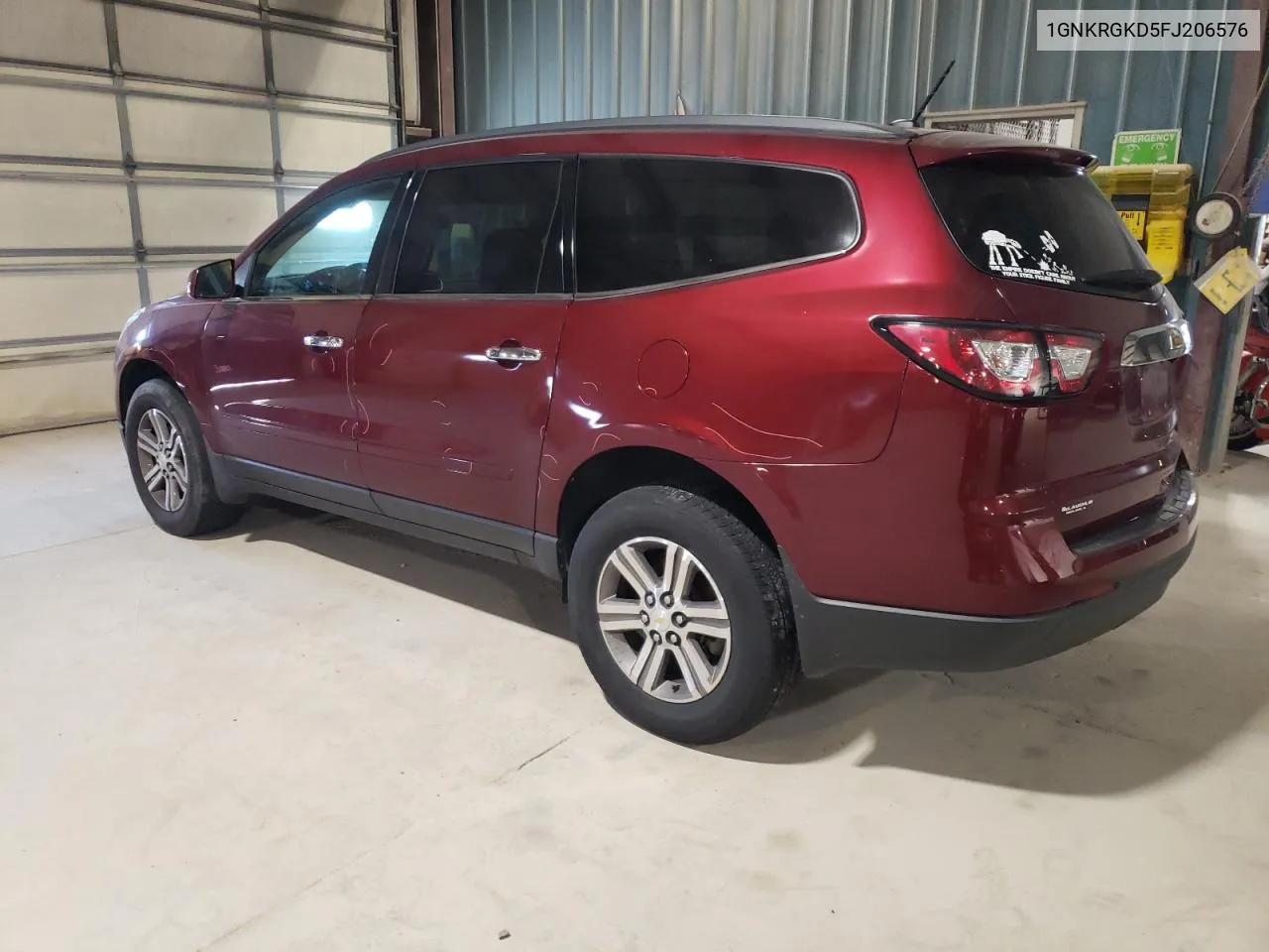 2015 Chevrolet Traverse Lt VIN: 1GNKRGKD5FJ206576 Lot: 71795404