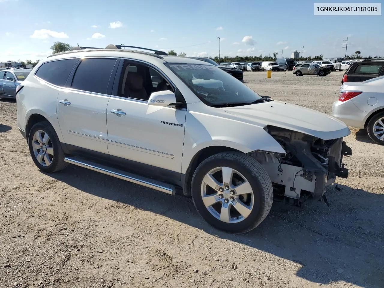 2015 Chevrolet Traverse Ltz VIN: 1GNKRJKD6FJ181085 Lot: 71799854