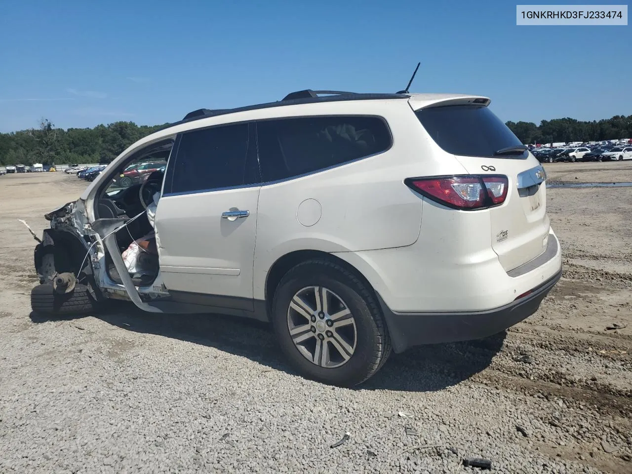 2015 Chevrolet Traverse Lt VIN: 1GNKRHKD3FJ233474 Lot: 72034454