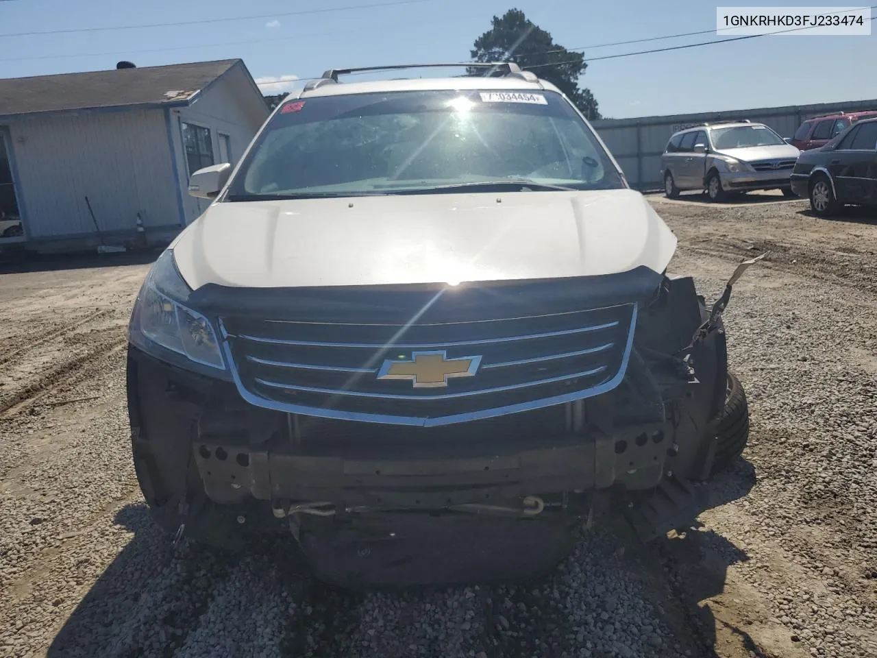 1GNKRHKD3FJ233474 2015 Chevrolet Traverse Lt