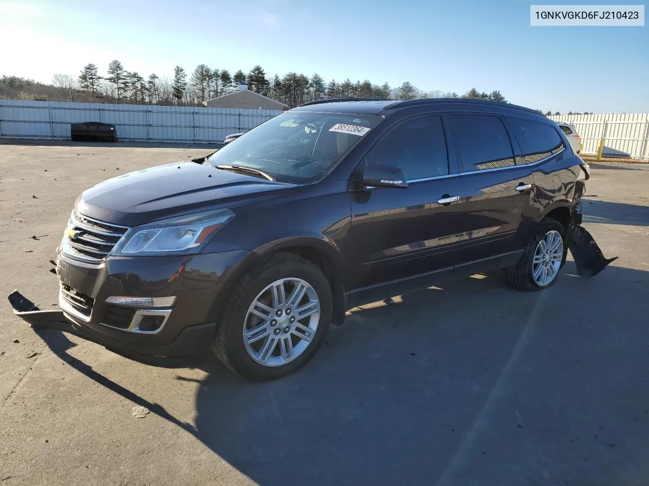 2015 Chevrolet Traverse Lt VIN: 1GNKVGKD6FJ210423 Lot: 72249444