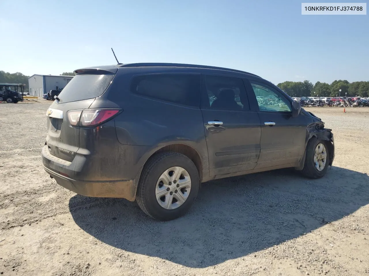 2015 Chevrolet Traverse Ls VIN: 1GNKRFKD1FJ374788 Lot: 72333364