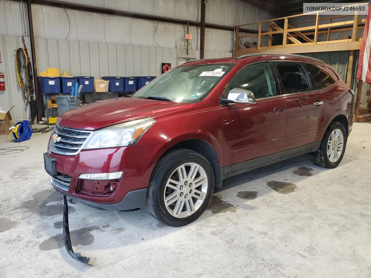 1GNKRGKD0FJ246693 2015 Chevrolet Traverse Lt