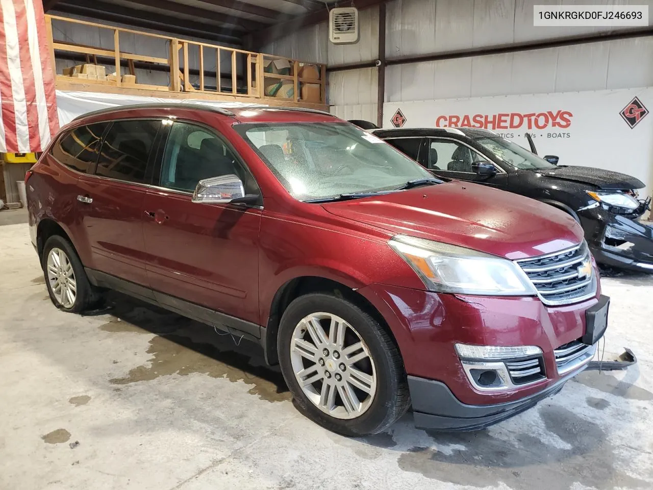 2015 Chevrolet Traverse Lt VIN: 1GNKRGKD0FJ246693 Lot: 73118204