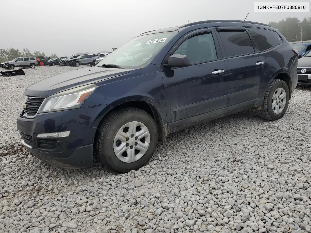 2015 Chevrolet Traverse Ls VIN: 1GNKVFED7FJ386810 Lot: 73314854