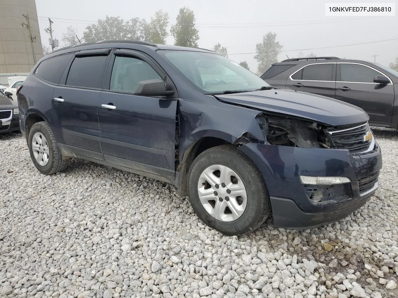 2015 Chevrolet Traverse Ls VIN: 1GNKVFED7FJ386810 Lot: 73314854