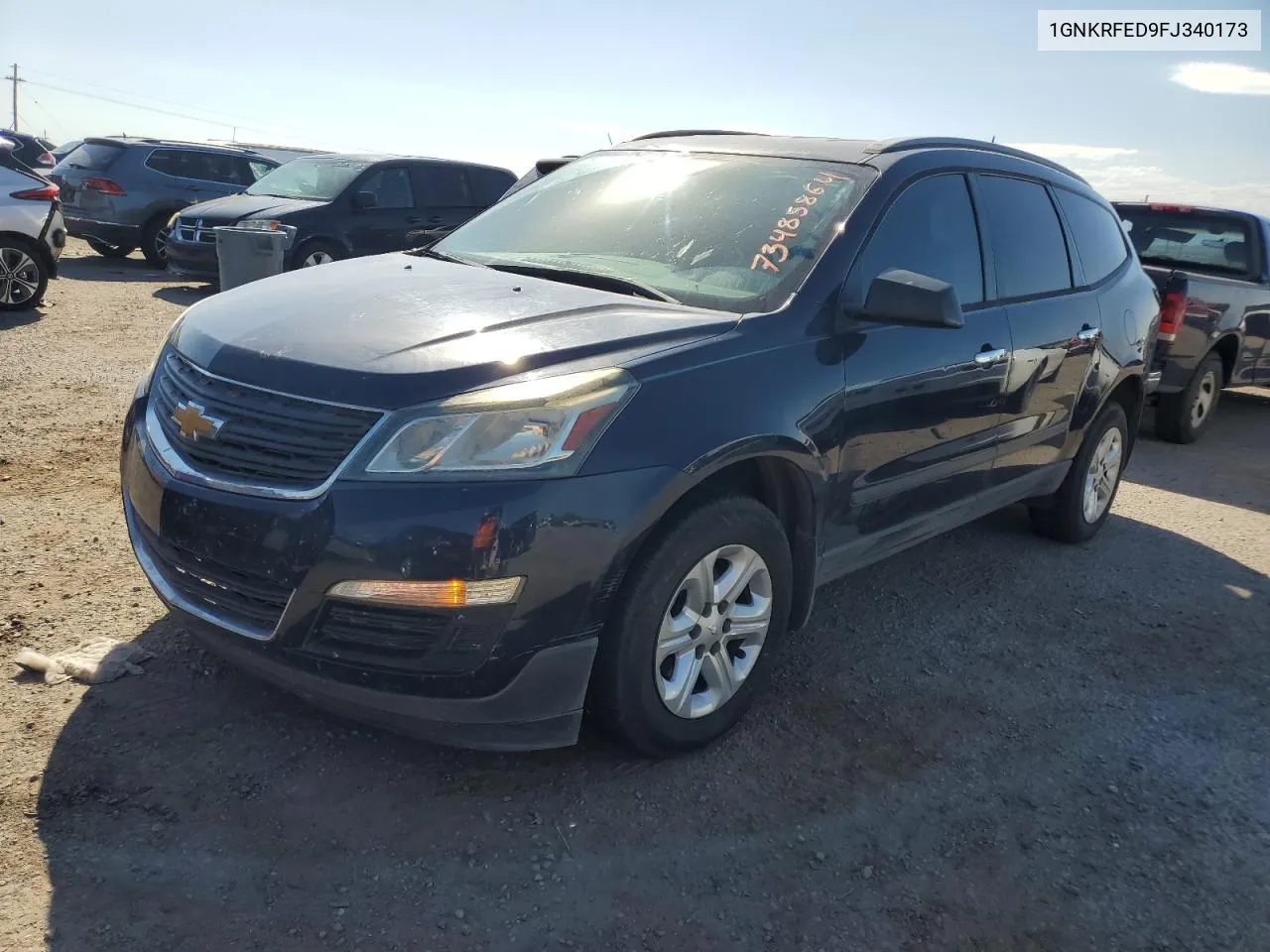 2015 Chevrolet Traverse Ls VIN: 1GNKRFED9FJ340173 Lot: 73485864