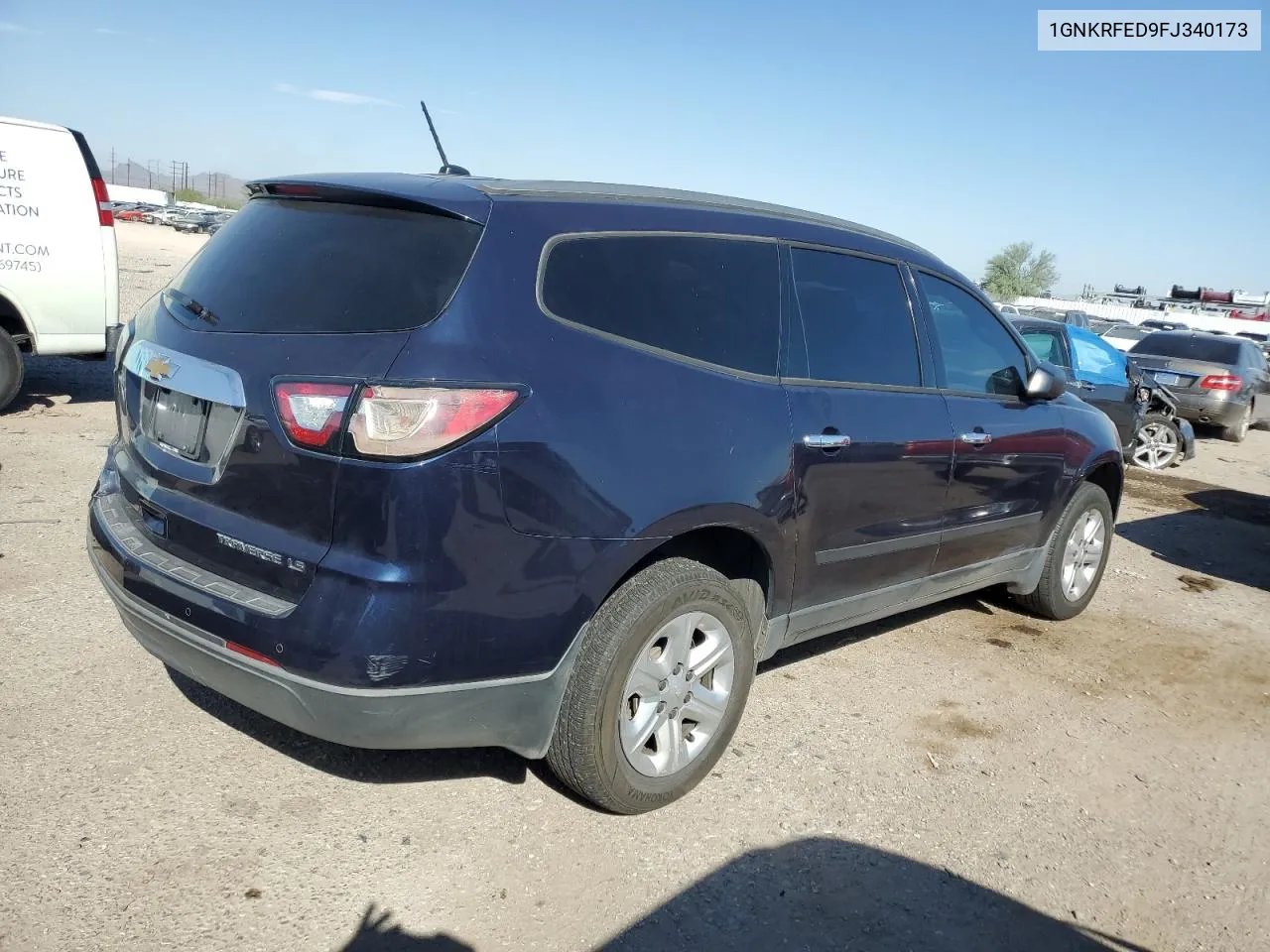 2015 Chevrolet Traverse Ls VIN: 1GNKRFED9FJ340173 Lot: 73485864