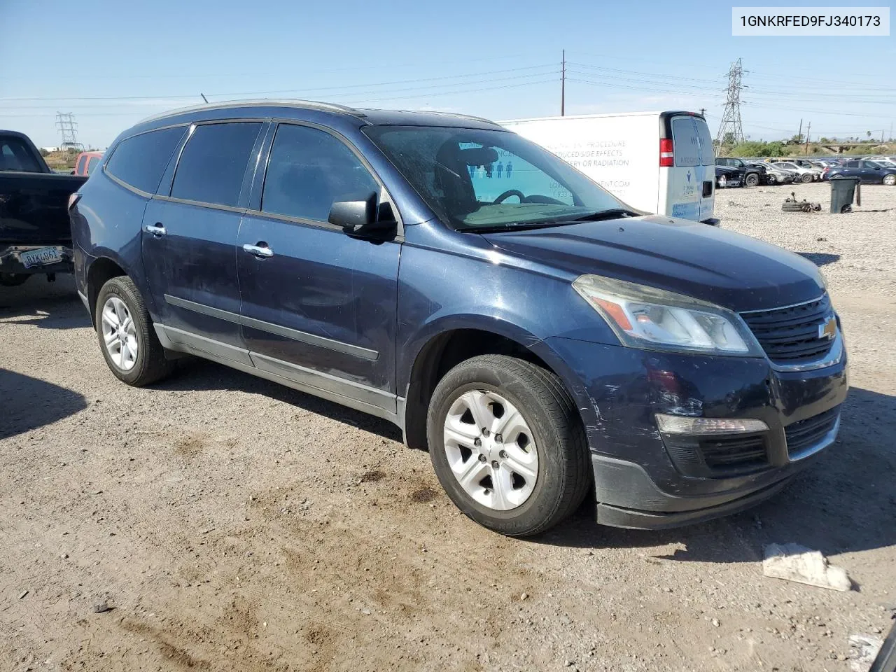 2015 Chevrolet Traverse Ls VIN: 1GNKRFED9FJ340173 Lot: 73485864