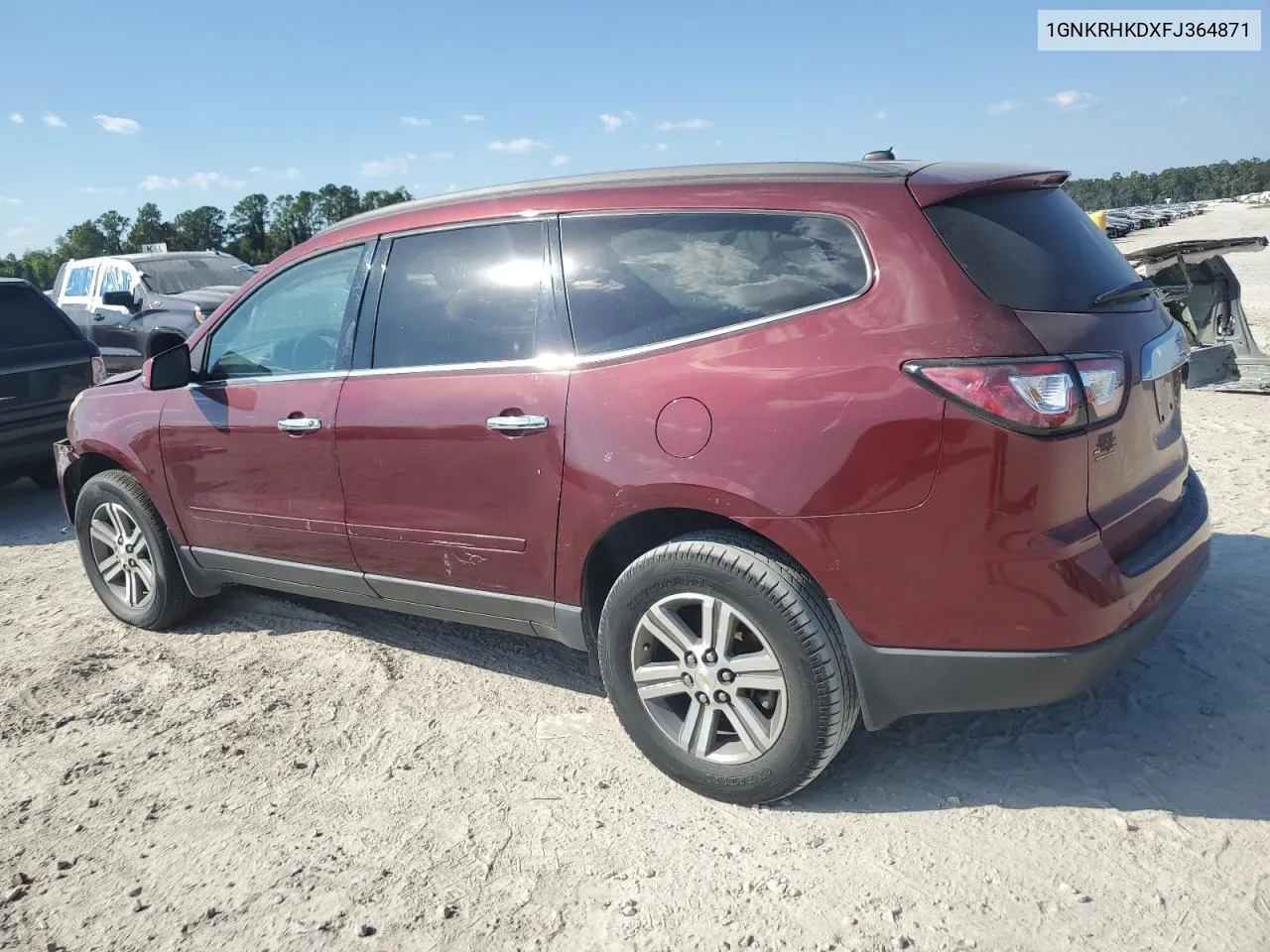 2015 Chevrolet Traverse Lt VIN: 1GNKRHKDXFJ364871 Lot: 74471614