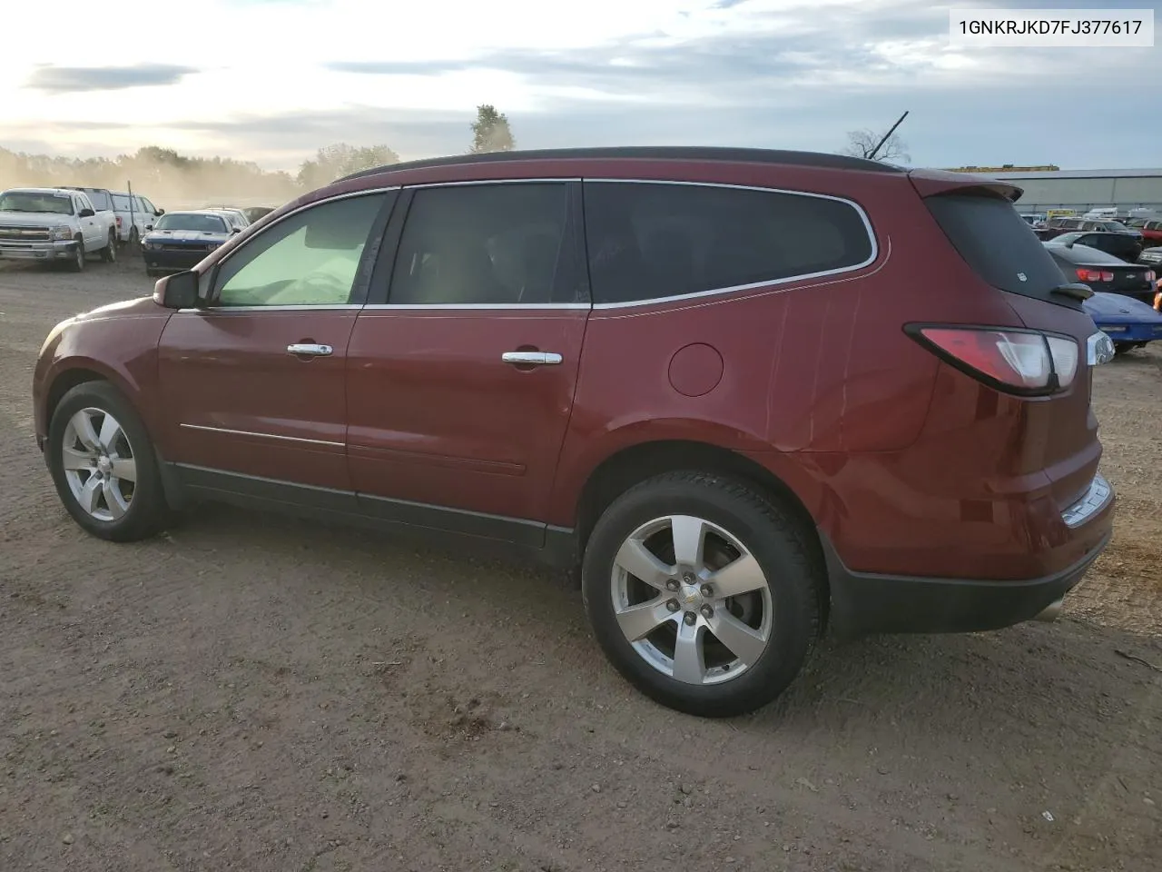 2015 Chevrolet Traverse Ltz VIN: 1GNKRJKD7FJ377617 Lot: 74680734