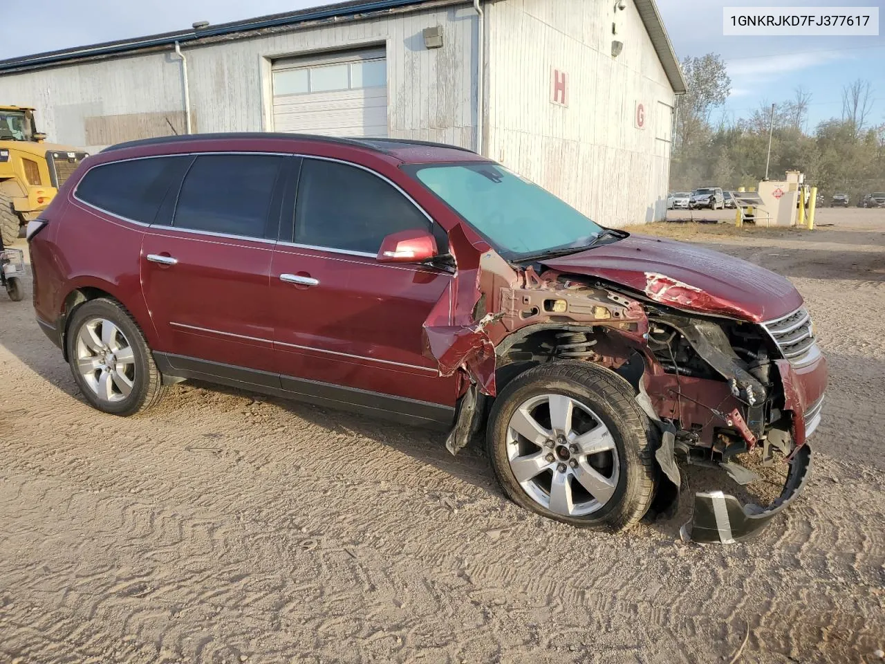 2015 Chevrolet Traverse Ltz VIN: 1GNKRJKD7FJ377617 Lot: 74680734