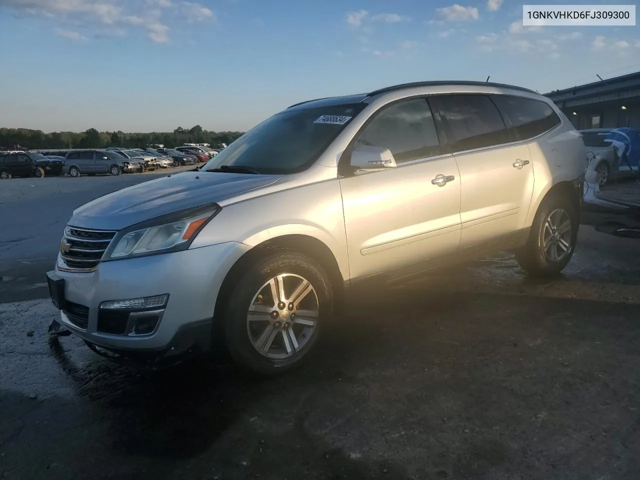 2015 Chevrolet Traverse Lt VIN: 1GNKVHKD6FJ309300 Lot: 74688634