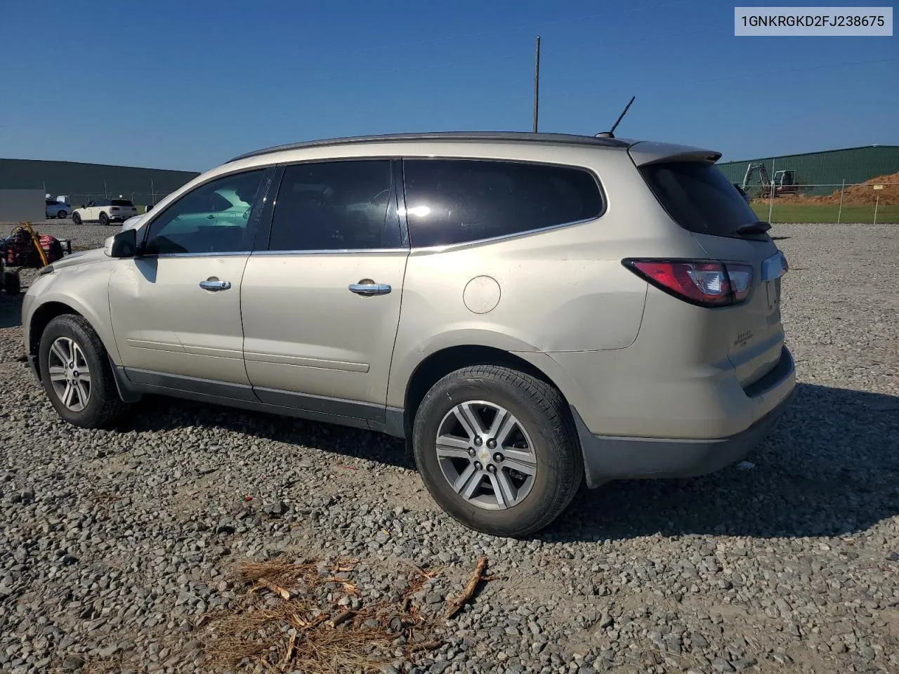 2015 Chevrolet Traverse Lt VIN: 1GNKRGKD2FJ238675 Lot: 74918034