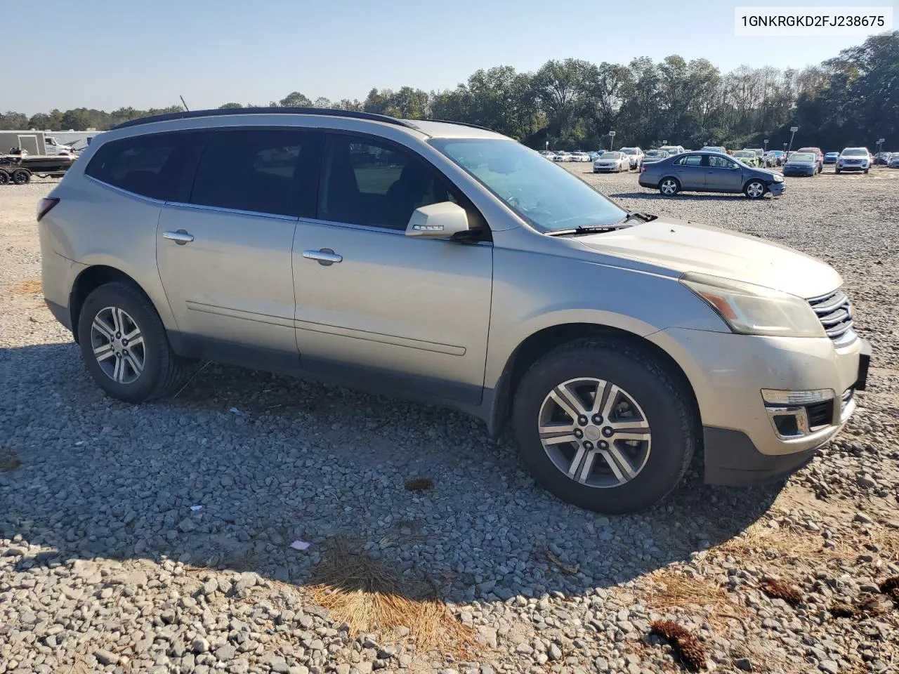 2015 Chevrolet Traverse Lt VIN: 1GNKRGKD2FJ238675 Lot: 74918034