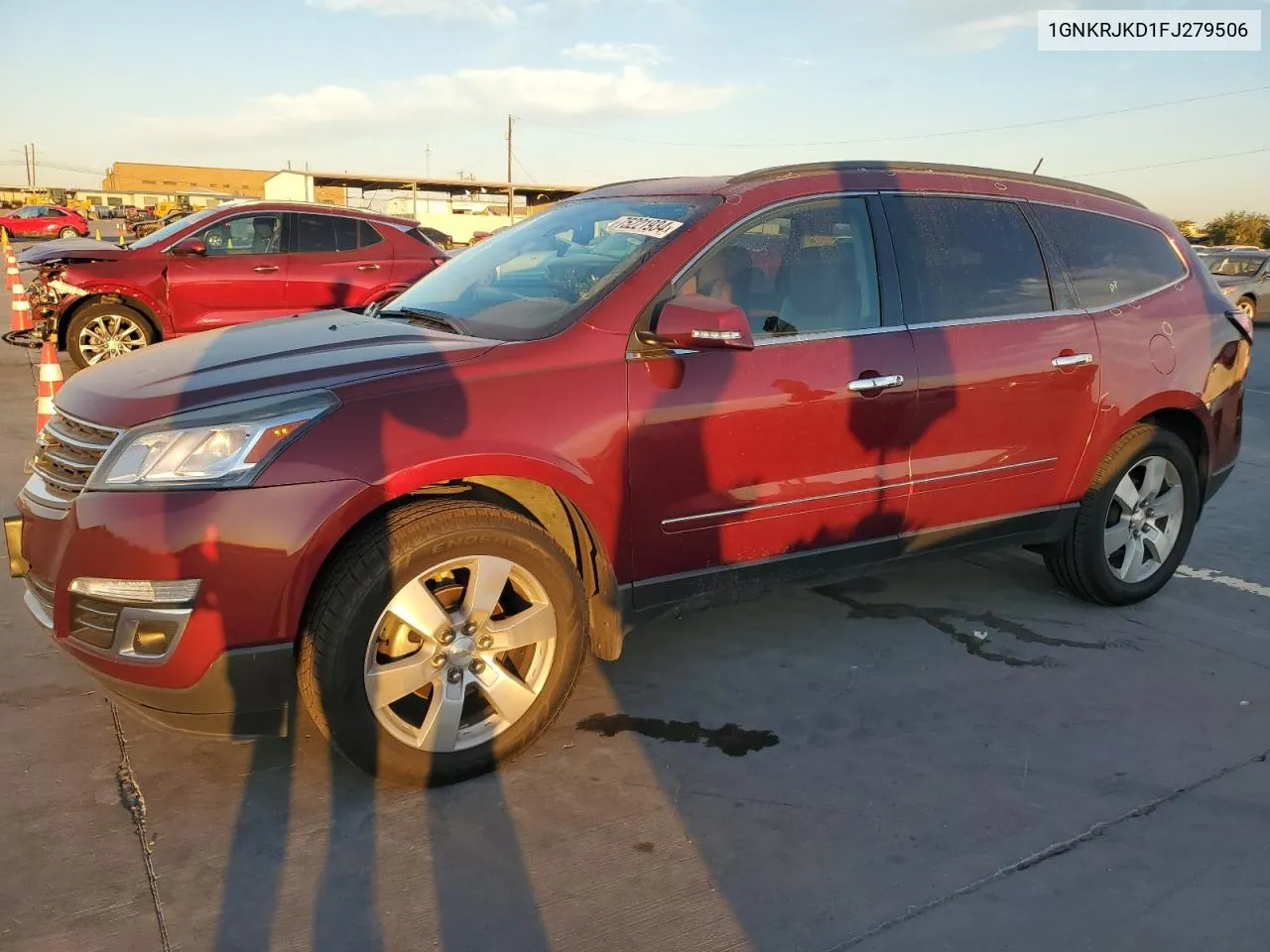 2015 Chevrolet Traverse Ltz VIN: 1GNKRJKD1FJ279506 Lot: 75221934