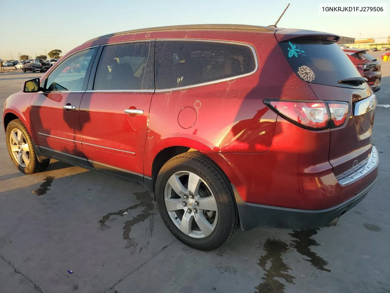 2015 Chevrolet Traverse Ltz VIN: 1GNKRJKD1FJ279506 Lot: 75221934