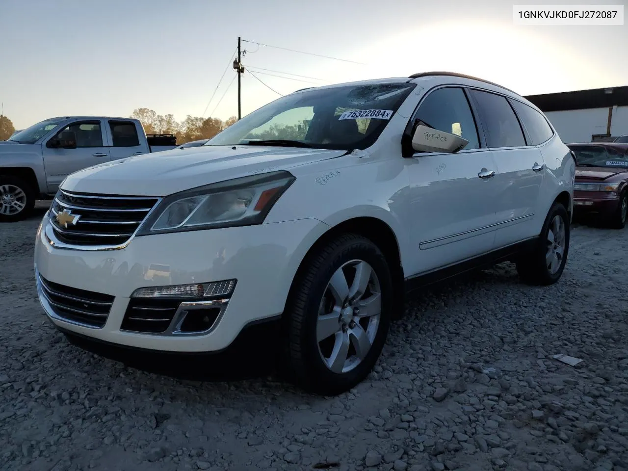 2015 Chevrolet Traverse Ltz VIN: 1GNKVJKD0FJ272087 Lot: 75322884