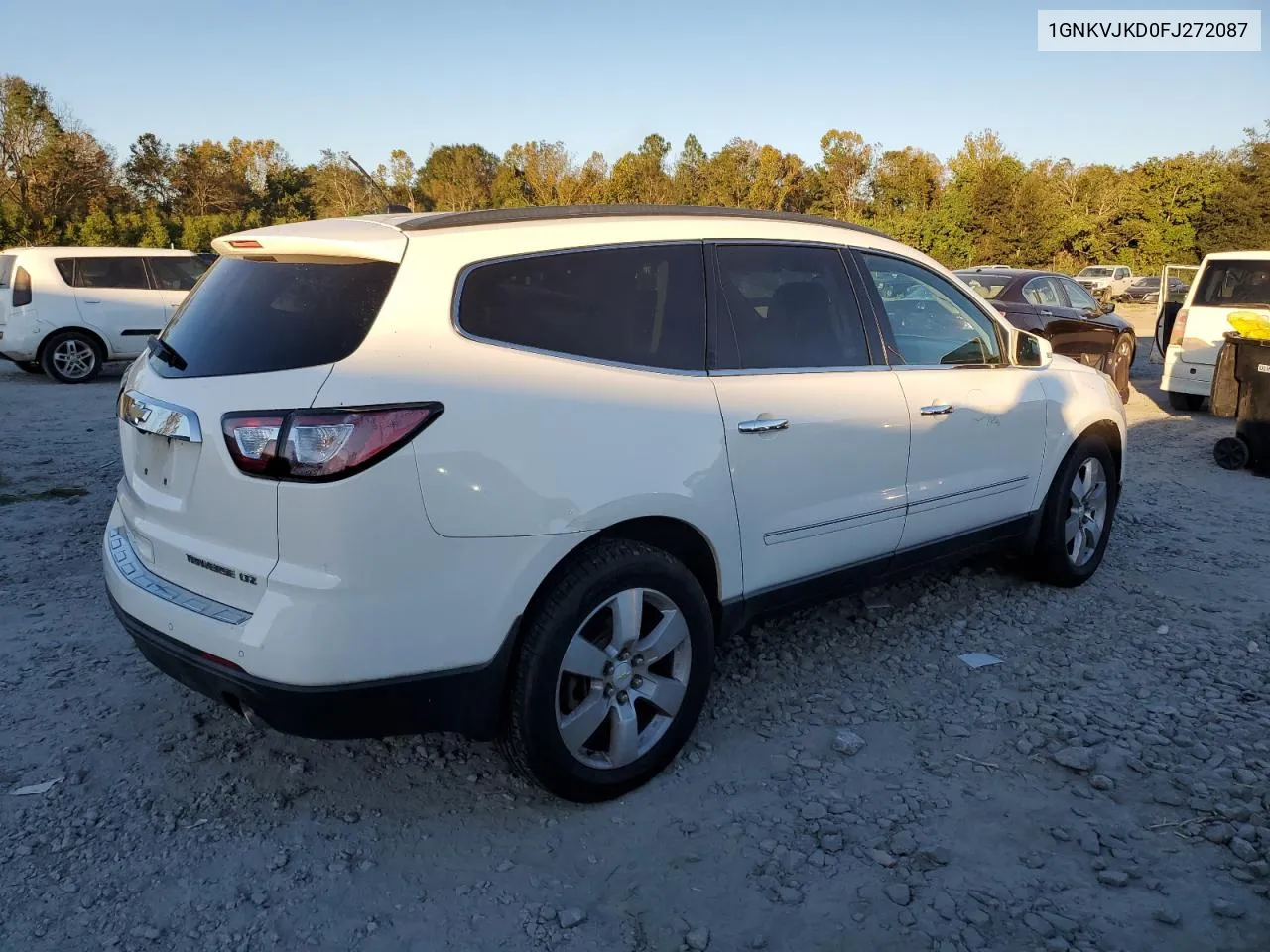 2015 Chevrolet Traverse Ltz VIN: 1GNKVJKD0FJ272087 Lot: 75322884