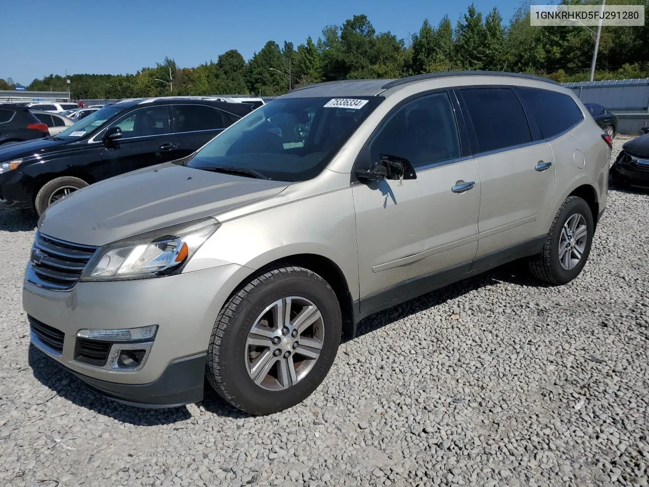 2015 Chevrolet Traverse Lt VIN: 1GNKRHKD5FJ291280 Lot: 75336334