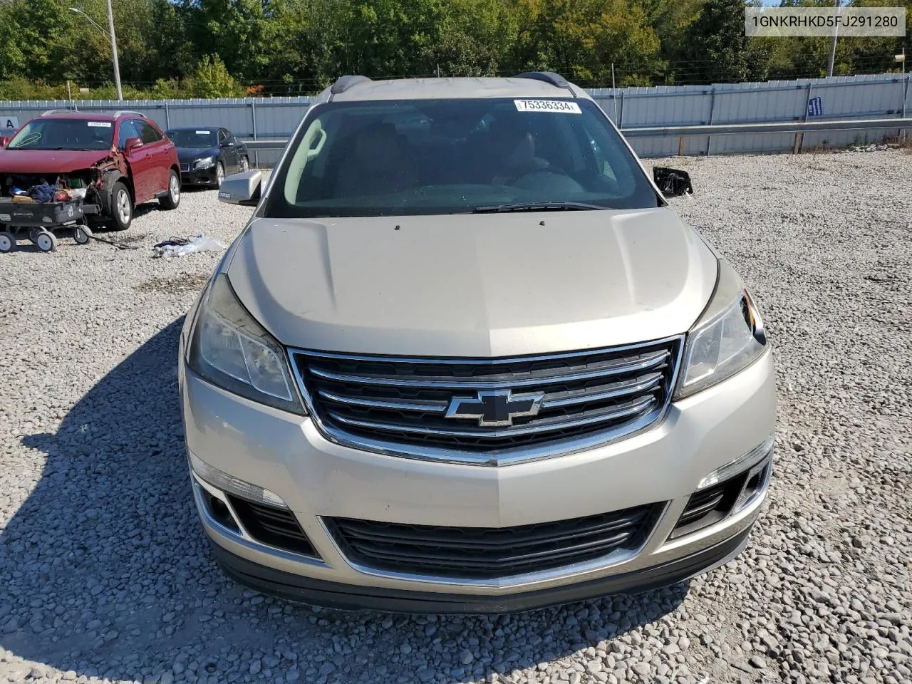 2015 Chevrolet Traverse Lt VIN: 1GNKRHKD5FJ291280 Lot: 75336334